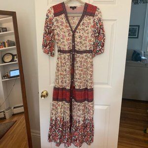 NWOT Aly Daly Ankle Length Peasant Dress Size S